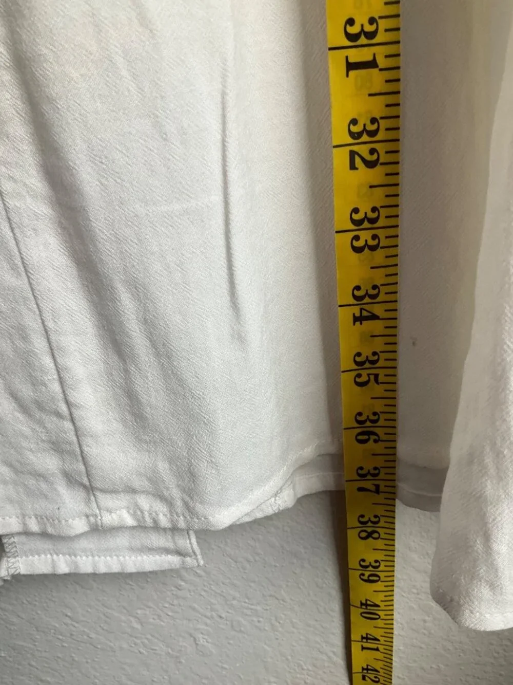 New Naif Anthropologie S Cream Flowy Button Short Dress Linen Blend Minimalist - Picture 6 of 13